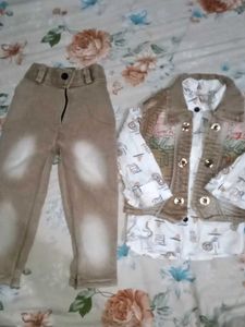 Stylish Boys Outfit - Shirt, Vest & Pants