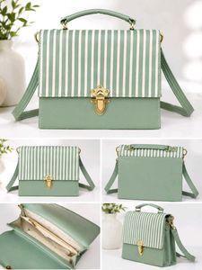 Striped Crossbody Bag