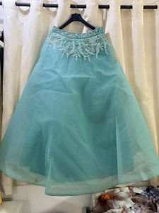 Stunning Teal Embellished Lehenga Choli