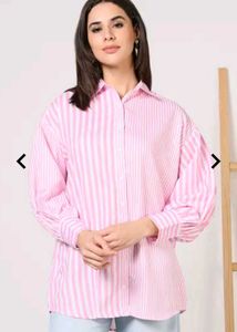 pink stripped shirt