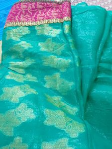 Beautiful And Elegant Shimmery Saree
