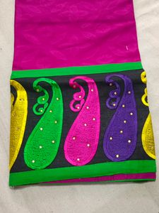 Contrast Suit With Green Bottom,
