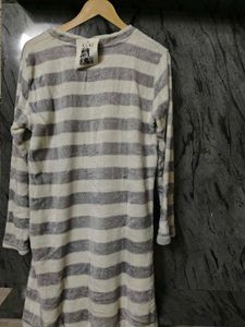 Cozy Striped Pajama Dress