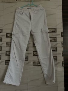 White Cargo Pants