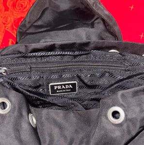 Prada Black Nylon Backpack