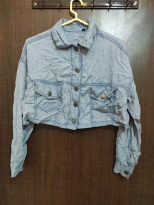 JACKET PATTERN CROP SHIRT