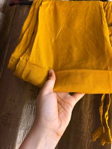 Stylish Yellow Printed Kurta Set