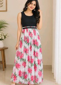 Elegant Floral Maxi Dress