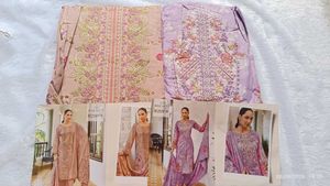 Embroidered Kurta Set - Blush & Lavender