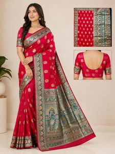Beautiful New Elephant and peacock saree