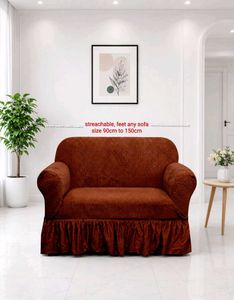 ✨ Luxury Sofa Cover - Beige Geometric Print🤌