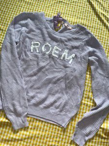 Lavender Waffle Knit Sweater