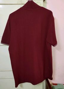 ONN Men's Maroon Polo T-Shirt L | 42