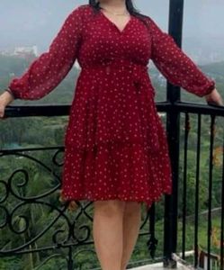 Chic Polka Dot Ruffle Dress