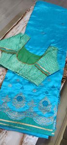 One of my favourite decent saree with padded blouse