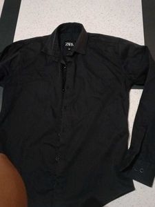 Zara men black shirt