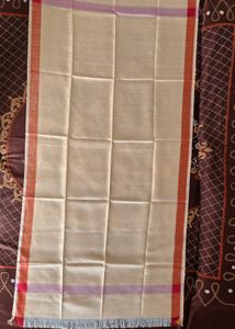 Peach coloured Cotton Dupatta