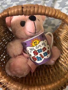 Cute Teddy Bear &amp; Sunshine Mug Gift Basket