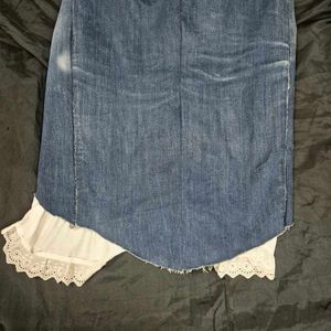 y2k straight long shirt Ruffled Overlay whimsical