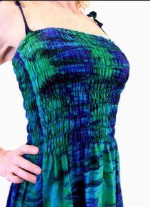 Bohemian Tie-Dye Maxi Dress