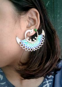 Mayur Enamel 4coloured Layer Earing