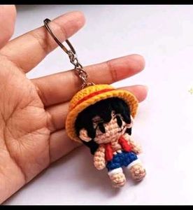 Cute Luffy Anime Character Keychain