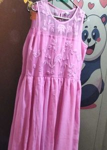 💖Pretty Pink Embroidered Maxi Dress