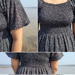 Cute Floral Print Summer Dress