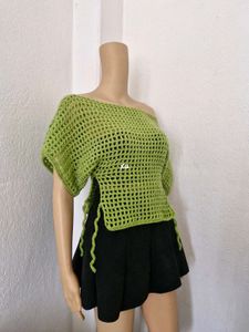 Crochet Willow Mesh Top 💚