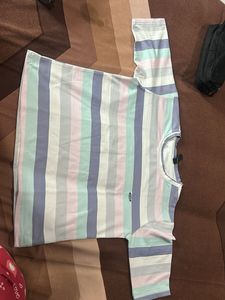 Women's Striped half-Sleeve T-Shirt