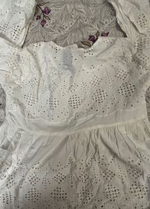 Chic White Eyelet Top