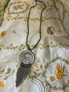 Unique Spiral Tassel Pendant Necklace