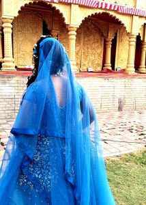 ✨ Stunning Blue Designer Gown