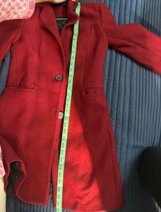 Chic Maroon Long Coat