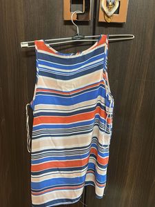 Colorful Striped Sleeveless Top