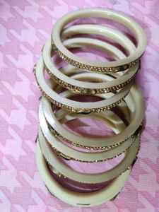 Set Of 8 Brand New Golden Bangles