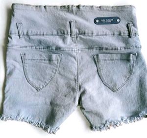 Denim High Waist Shorts