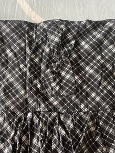 Plaid Ruffle Mini Skirt