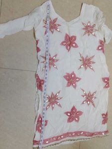 Pink Cotton Salwar Kameez Set