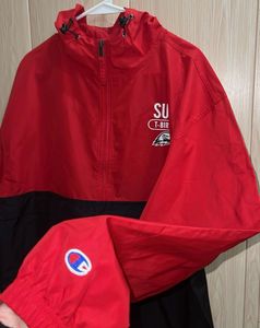 Champion Red &amp; Black Pullover Jacket