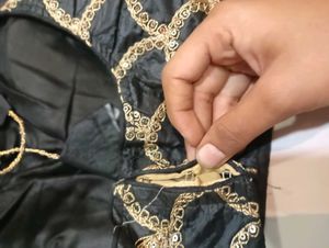 NEW Embroidered Black Blouse