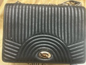 original Da Milano leather Black Quilted Handbag