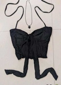 Black Halter Top
