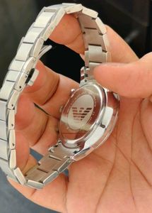 Emporio Armani Silver Chronograph Watch