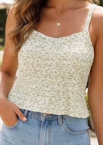 Chic Smocked Floral Camisole Top