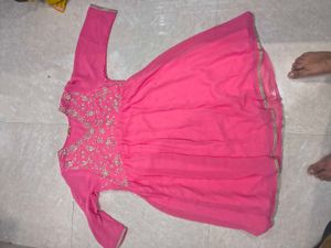 pink kurta sharara set