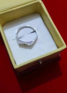 Gents pure silver ring