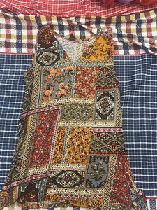 Boho Patchwork Print Sleeveless Dress