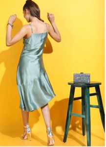 Toyo Takies Women Asymmetric Green Dress