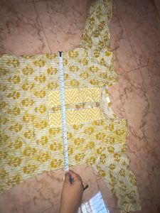 Yellow kurta and pant | cord set